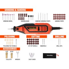 1.2Amp Corded Dremel Rotary Tool Kit With 306PC Rotary Tool Dremel Accessory Kit