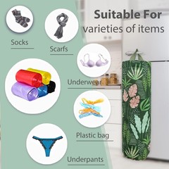 Plastic Bag Holder, Reusable Grocery Bag Organizer, Wall Mount, 1 Pack, Seaweed