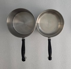 Farberware Double Boiler 2 Qt Stainless Steel Saucepan Pot w/Lid Vintage