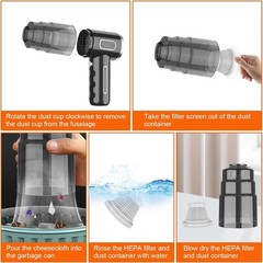 120W Cordless Handheld Vacuum Cleaner Small Mini Portable Car Auto Home Wireless