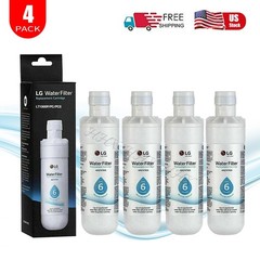 4 Pack New Sealed LG LT1000P Refrigerator Water Filter Replacement ADQ747935