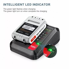 2PACK for PORTER CABLE 20V 20 Volt Lithium Battery /Charger Max PCC680L PCC685L