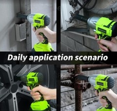 Impact Wrench Gun BRUSHLESS Cordless 20V Li-Ion 1/2” Driver 2200RPM 2 BATTERIES