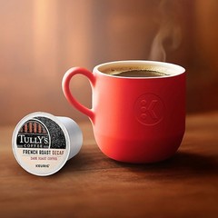 Tully’s Coffee French Roast Decaf, Keurig K-Cup Pods, Dark Roast, 24 Count