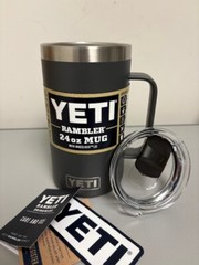 Charcoal YETI® 24oz Rambler Beer Mug – Authentic – Brand New VII Magslider