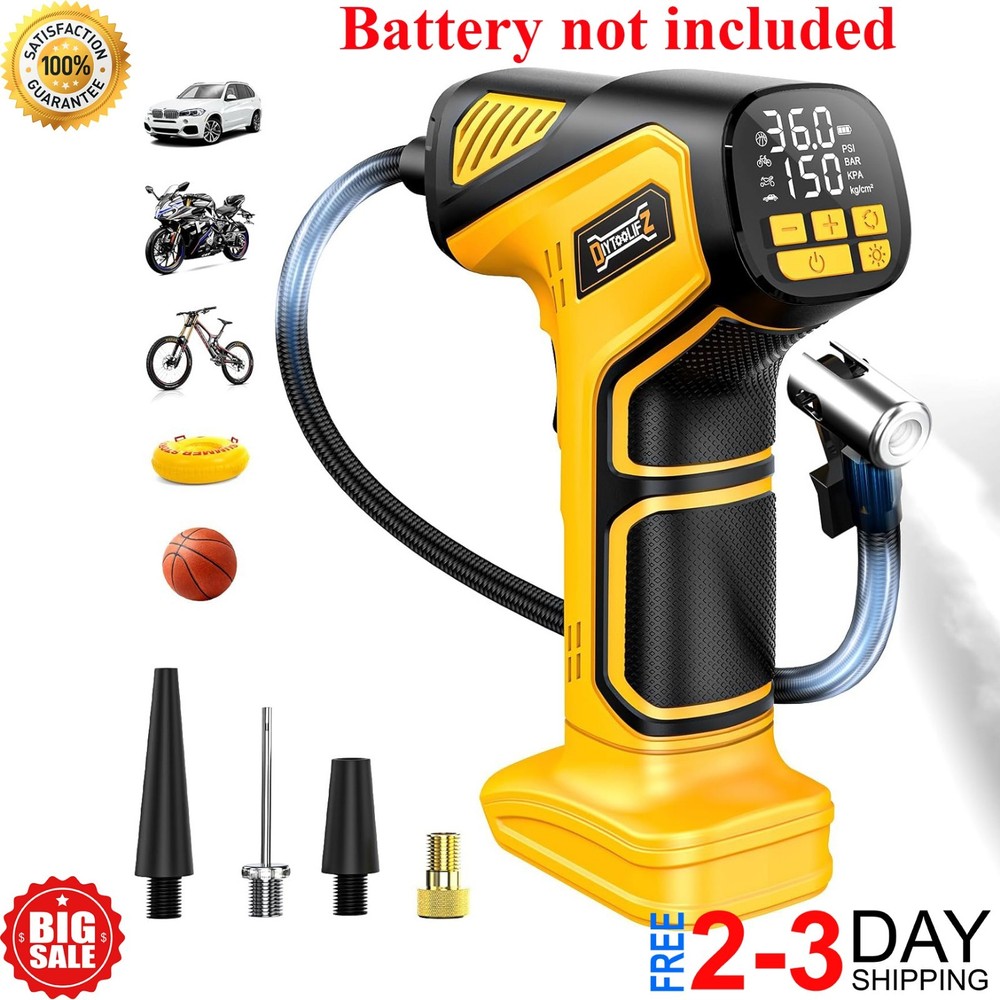 Cordless Air Compressor for Dewalt 20V Max Battery,150PSI Portable Tire Inflator