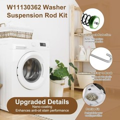 Genuine OEM Whirlpool Washer Suspension Rod Kit W11130362 WTW5000DW2 WTW5000DW3