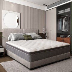 MICOOLS 12/14 Inch Mattress Twin Full Queen King Size Medium Firm Bed In a box