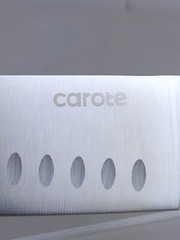 CAROTE 7″ SANTOKU Knife, HIGH-CARBON Steel Blade, Triple-Riveted CREAM Handle