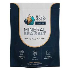 Baja Gold Mineral Sea Salt Natural Grain Crystals 1 Lb. Bag