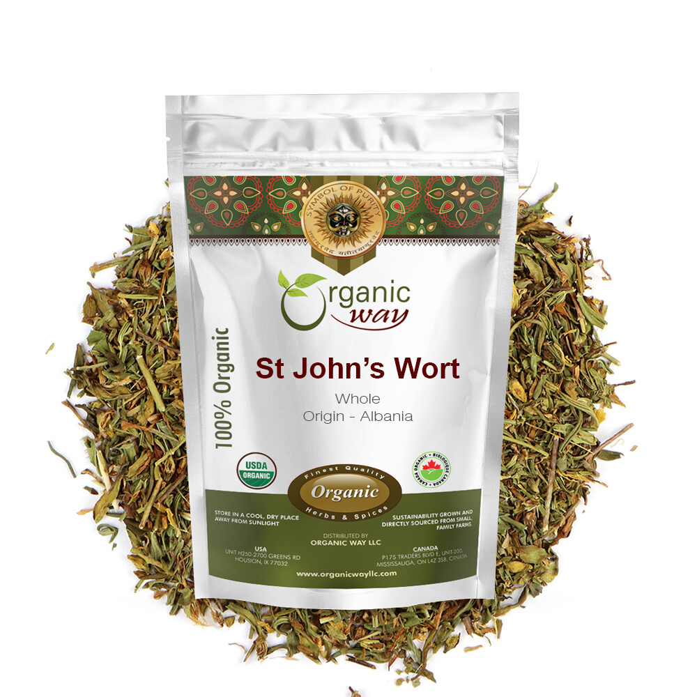 Organic Way St. John’s Wort Whole – Organic, Kosher & USDA Certified