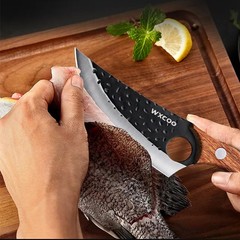 High Carbon Steel Kitchen Forged Chef Knife Butcher Boning Knife Meat Cleaver
