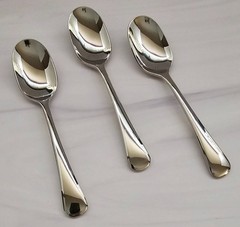 Lot of 3 Oneida CHANDLER Stainless 18/10 China Teaspoons 6.25″
