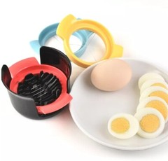 3-in-1 Egg Slicer Cutter & Strawberry Divider – Boiled Egg Slicing Tool