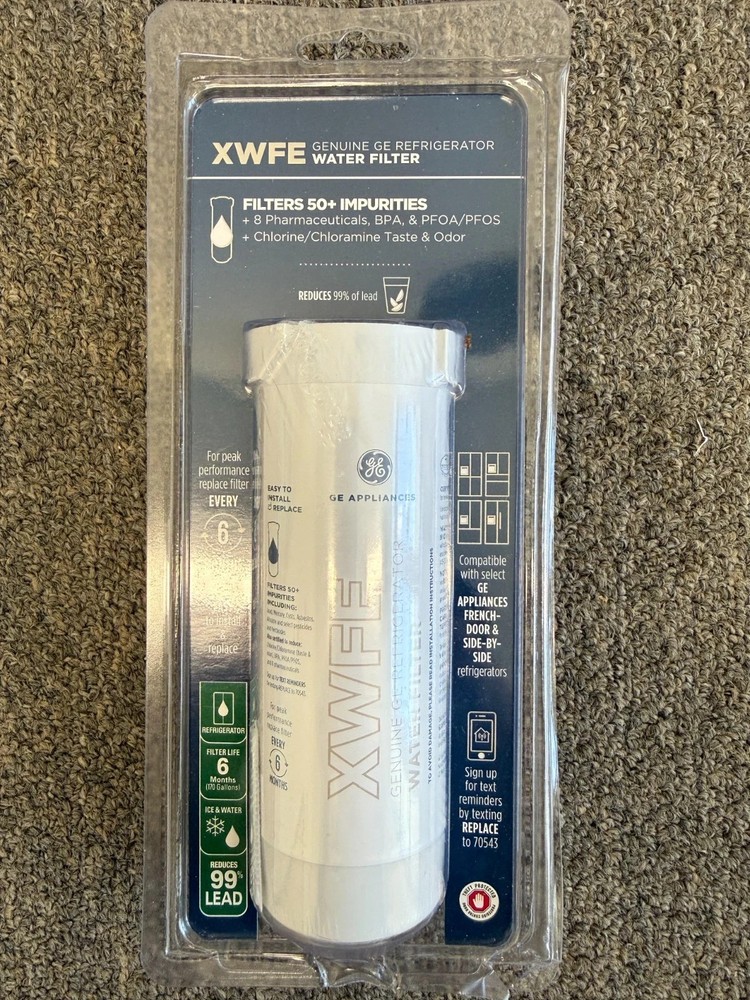 GE XWFE Genuine Refrigerator Water Filter ( WITH CHIP), 100% AuthenticView Sold