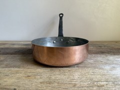 Thick French Copper Sauté Pan – 24cm – 2.8mm