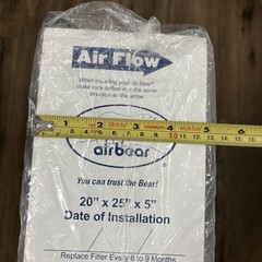 NEW Trion Air Bear Pleated Replacement Air Filter MERV 11 259112-102 20”x25”x5”