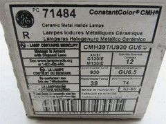 12 LOT NEW GE CMH39/T/U/930/GU6.5 Ceramic MH Bulb, T4, GU6.5, 3400 lm, 39W 71484