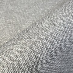 Contemporary Modern Gray plain faux fabric vinyl non woven textured Wallpaper