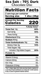 5/27 Taza Chocolate Organic Mexican-Style Disc 70% Dark Chocolate, Sea Salt, 2.7