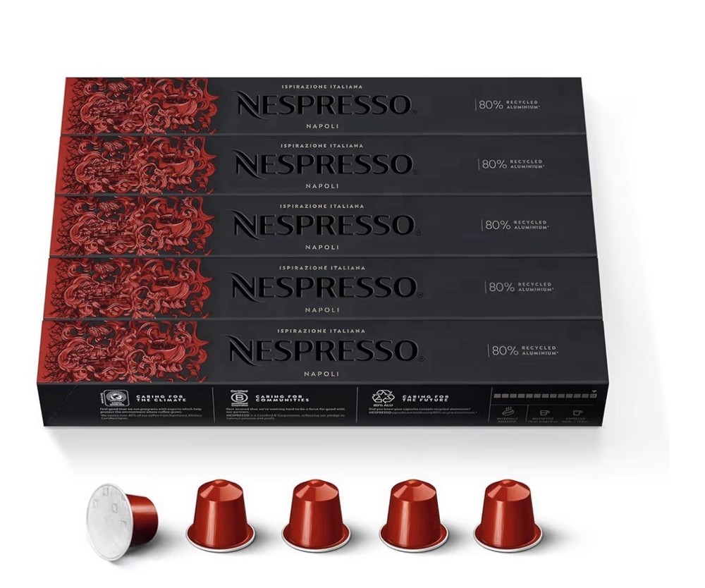 Nespresso Original Line Ispirazione Napoli Dark Roast Espresso Pods 50 Ct