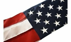 USA Windsock American Red White Blue Outdoor United States Patriotic US Decor