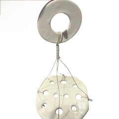 Zoo Animals Wind Chime Multicolor Ceramic Safari Mobile Vintage