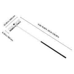 Uimoso 7.5-20 ft Snow Roof Rake with Wheels, 26 in Aluminum Blade, Lightweight