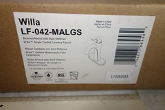Pfister Willa 1 Single Handle Bathroom Faucet +Drain Brushed Nickel LF-042-MALGS