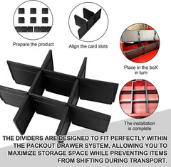 Upgrade Black 48-22-8472 Packout Divider/Organizer for Milwauke Packout 2 Drawer