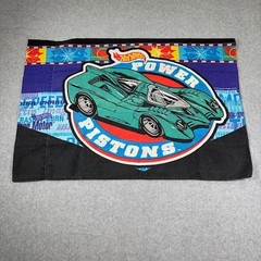 VTG Hot Wheels Twang Thang Red Blue Green Black Sheet Bedding Kids Cars