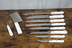 WUSTHOF CLASSIC White-Handle 13 Piece Set with *SUPER RARE* Clear Acrylic Block!