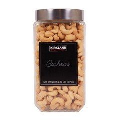 Kirkland Signature Black Label Whole Cashews, Salted, 38 oz