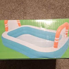 SunClub Volleyball Game Rectangular Inflatable Pool 258x170x50cm 215 gal