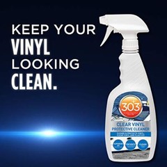 303 Products Marine Clear Protective Cleaner – Cleans and Protects Vinyl and