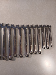 Lot of 22 SAE Craftsman combination wrenches – made in USA – read description