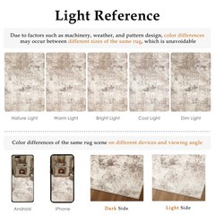 2×3 Entryway Rug Brown Machine Washable Abstract Area Rug Small Rugs Entrance…