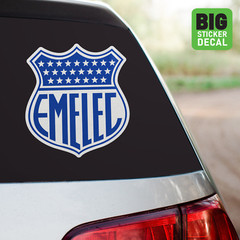Emelec Ecuador Big Laminated Vinyl Sticker Car Decal Calcomania Carro