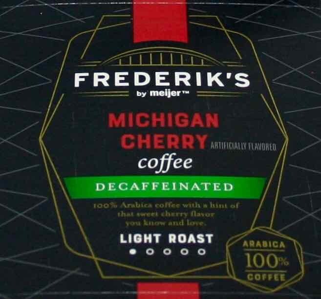 Cherry Coffee decaf x18 Frederik’s Meijer Michigan Light Roast Keurig K Cup Cups
