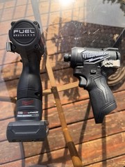 Black Milwaukee M12 Fuel 1/4in Hex Impact Driver 3453-20