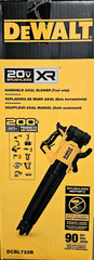 DeWalt DCBL722B 20V 125MPH 450CFM Cordless Battery Powered Handheld Leaf Blower
