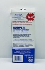 GENUINE HOOVER ALLERGEN FILTRATION PRIMARY FILTER FOR UPRIGHT BAGLESS VACUUMS