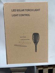 4Pack LED Solar Power Tiki Torch Flame Flickering Light Outdoor Garden Lawn Lamp