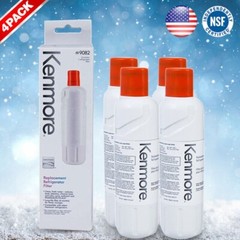 4 Pack Kenmore 9082 Replacement Refrigerator Water Filter for 469082 9903