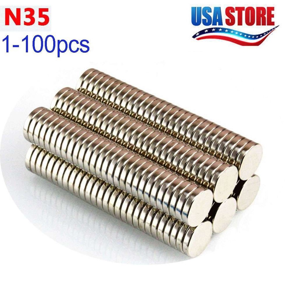 10 X 3MM Super Strong N35 Round Disc Neodymium Mini Fridge Magnet Rare Earth lot
