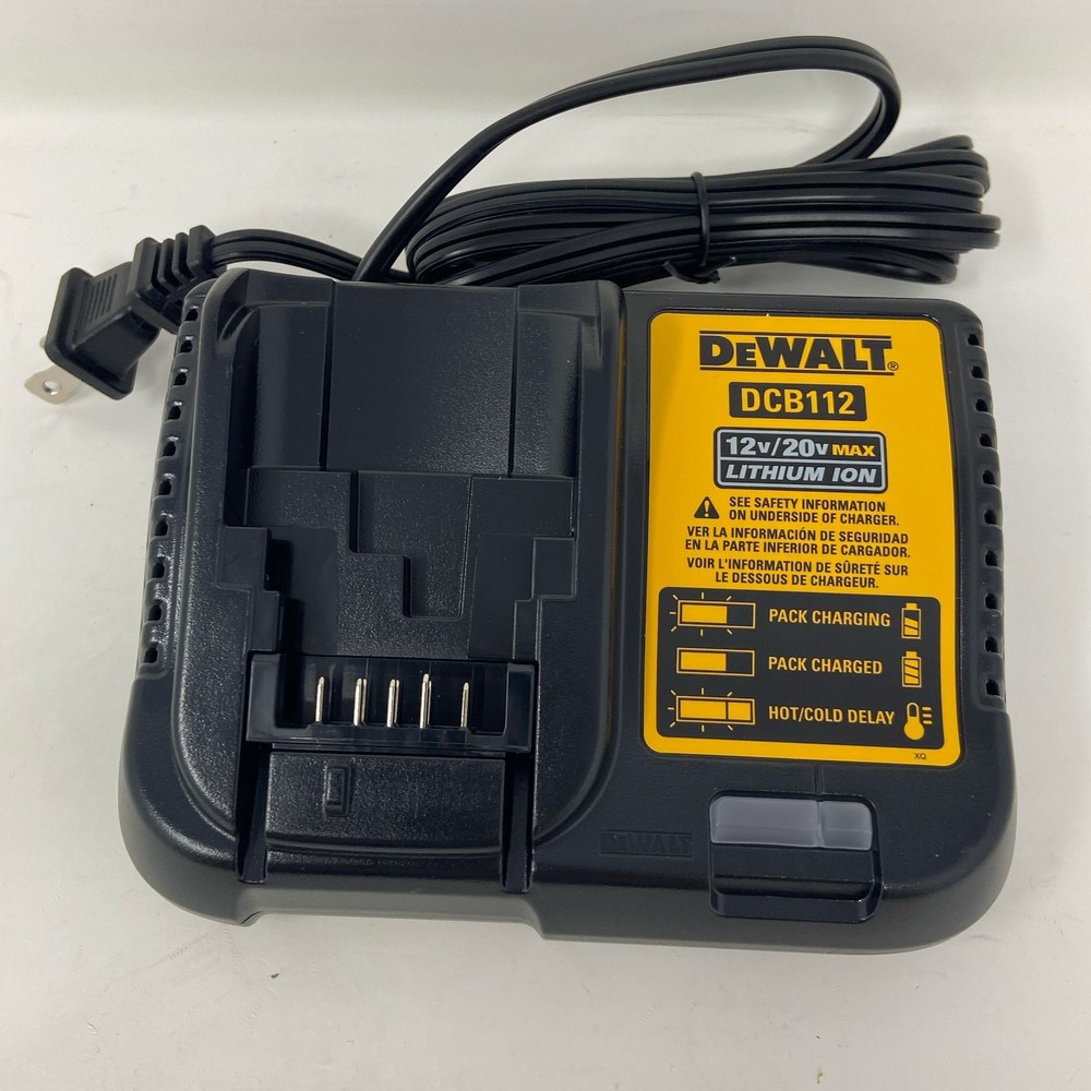 DEWALT DCB1104 12V/20V MAX 4A Battery Charger – Black/Yellow
