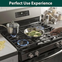5Pack Stainless Steel Control Knob Compatible with GE Gas Range Stove WB03X24818