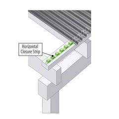 24 In. Horizontal Plastic Roof Closure Strips (6-Pack)