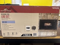 Master Forge 4976295 19.75-in 30k BTU Dual Fuel Dual Vent-free Gas Logs