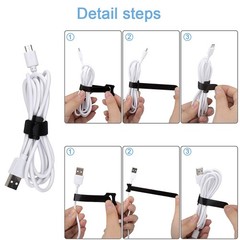 Nettbe 60 PCS 6 Inches Reusable Cable Ties, Adjustable 6inches-60PCS, Black